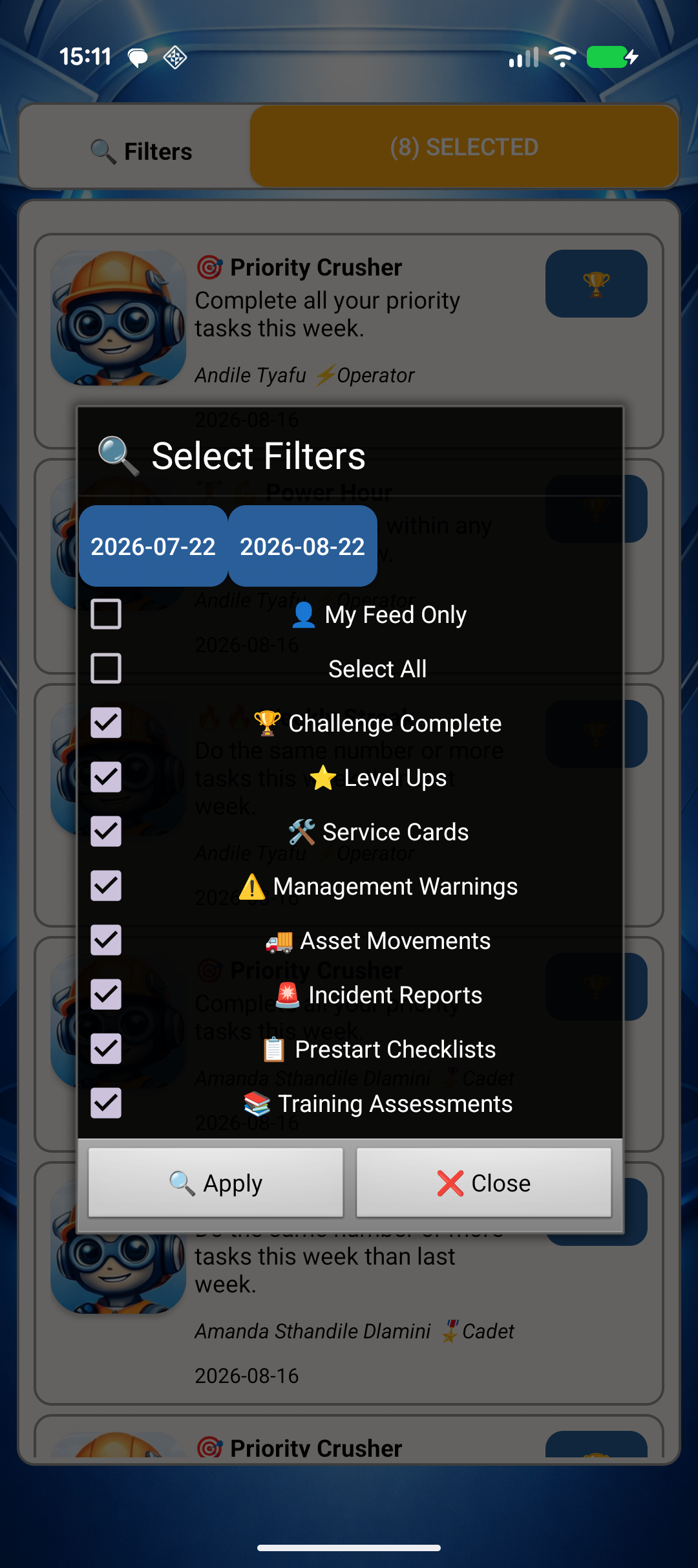 Badges & Streaks